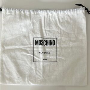 Moschino White Drawstring Bag
